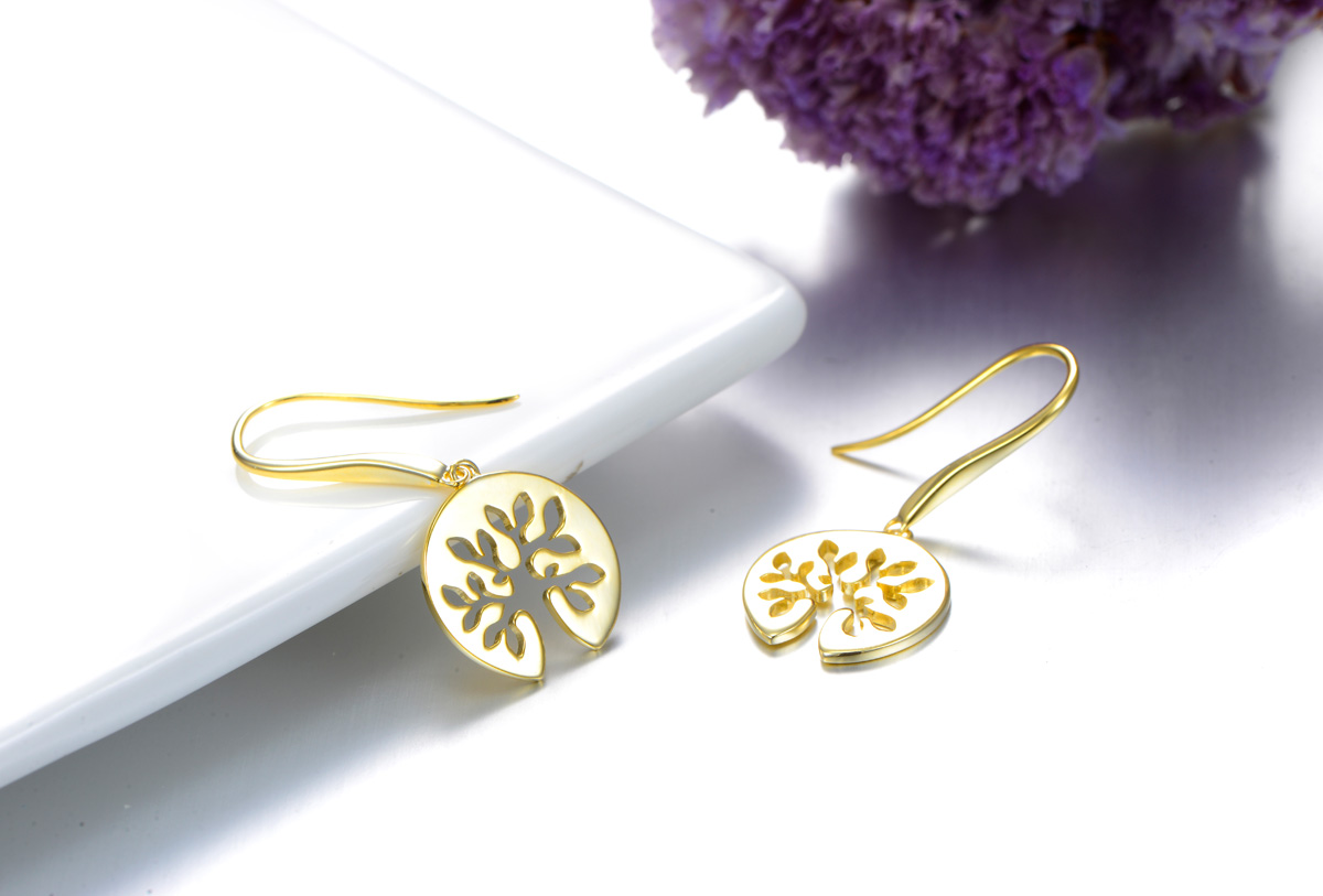 tree of live hook earrings
