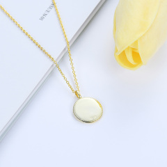carved letter pendant necklace