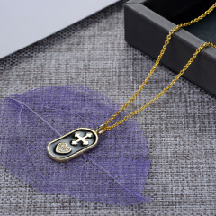 cross heart pendant necklace