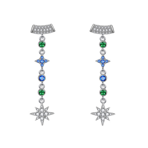Twinkling star stud earrings
