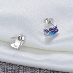 gradual enamel butterfly earrings