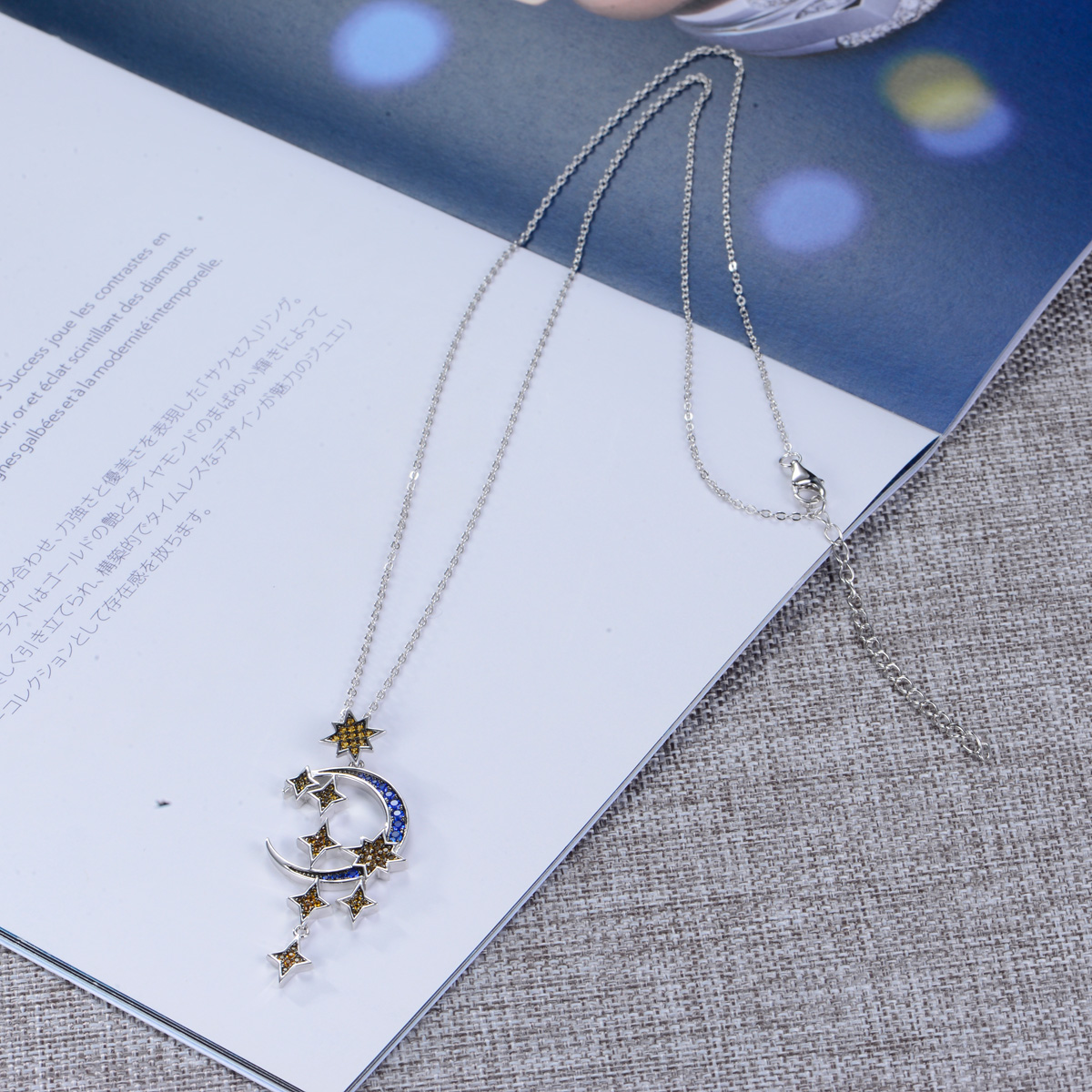 moon and star pendant necklace