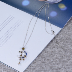 moon and star pendant necklace