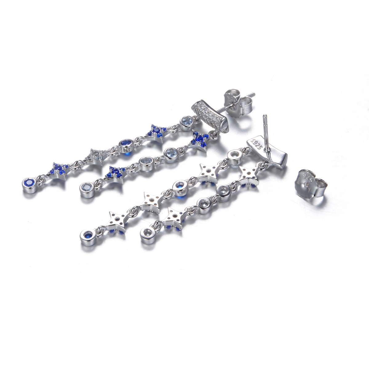 Twinkling star stud earrings