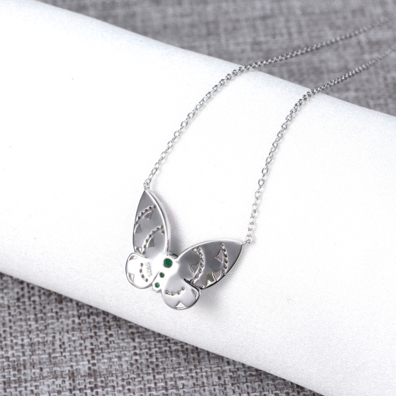 colorful butterfly necklace