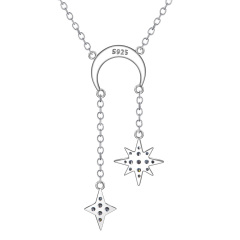 star moon shining necklace
