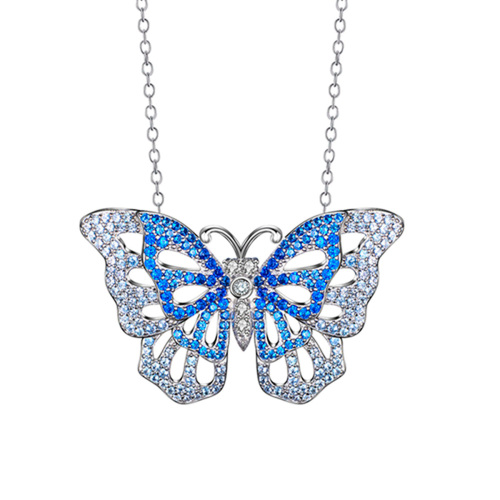 butterfly brooch pendant necklace