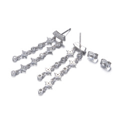Star Long Stud Earrings