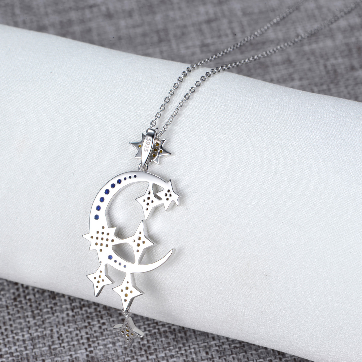 moon and star pendant necklace