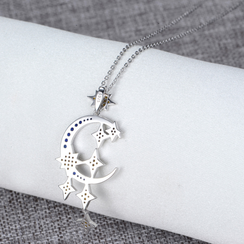 moon and star pendant necklace