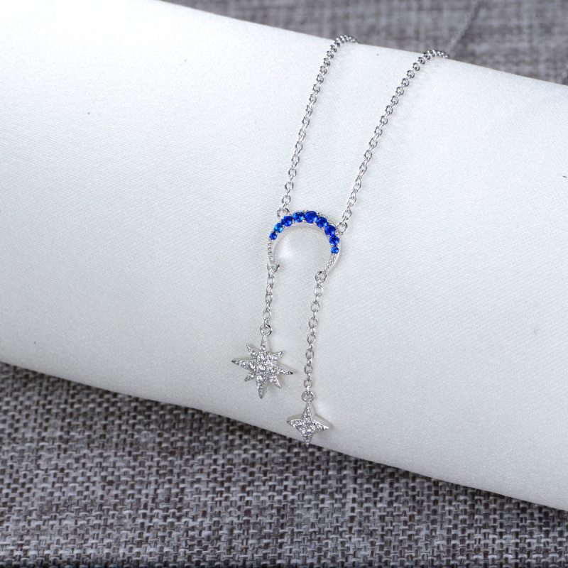 star moon shining necklace