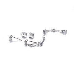 shiny star stud earrings