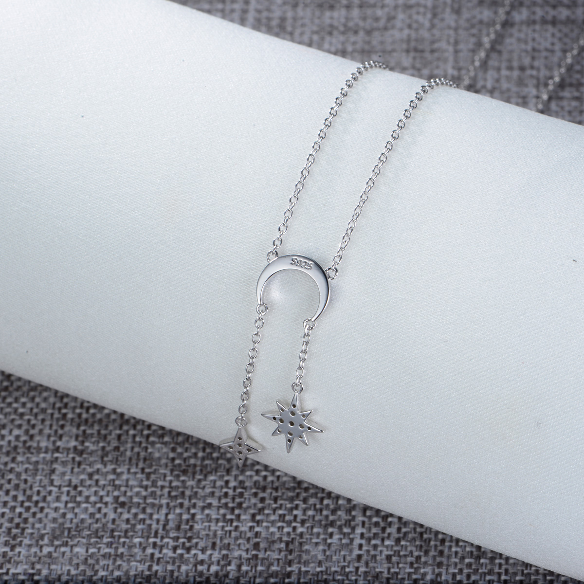 star moon shining necklace