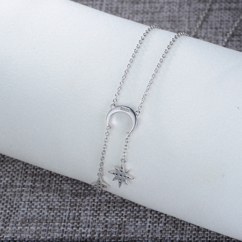 star moon shining necklace