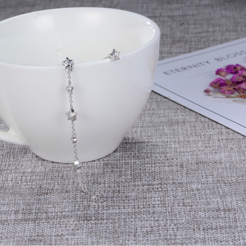 shiny star stud earrings