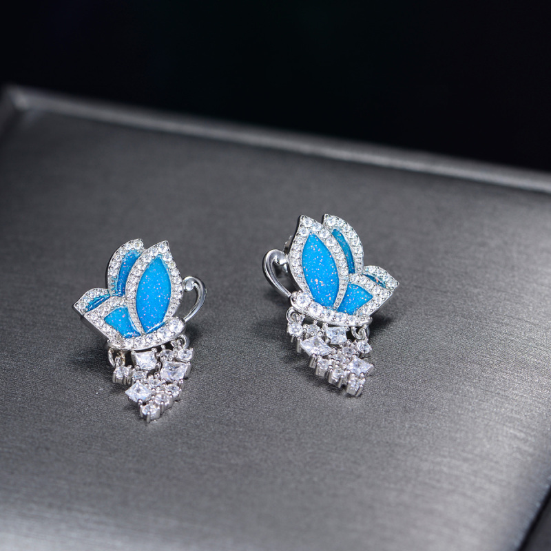 fluttering and dancing butterfly earrings
