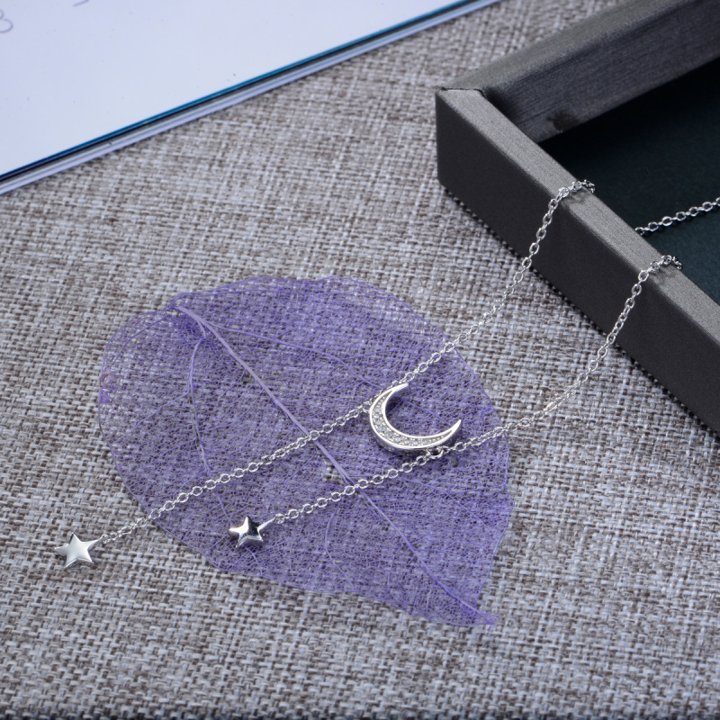 moon and star necklace