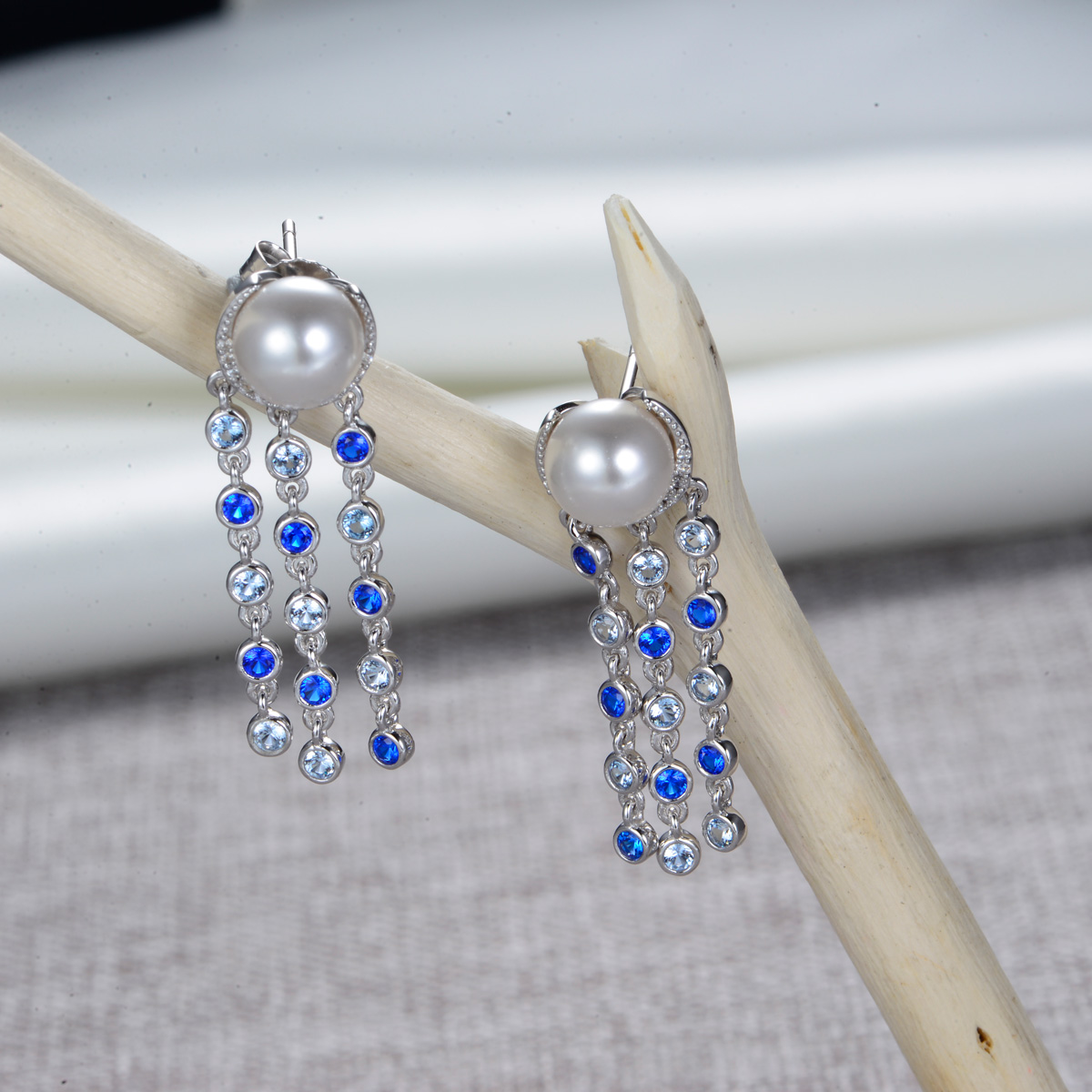 Pearl Shooting Star Earrings