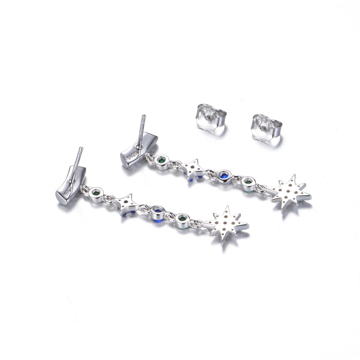 Twinkling star stud earrings