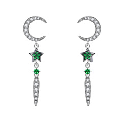 Moon and Star Earrings