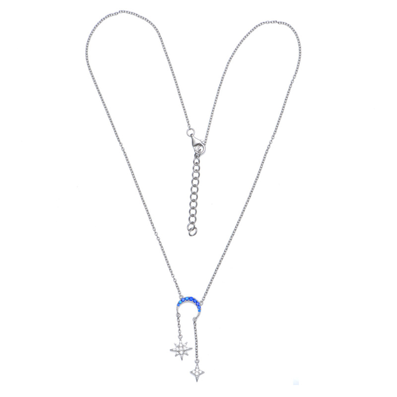star moon shining necklace