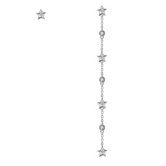 shiny star stud earrings