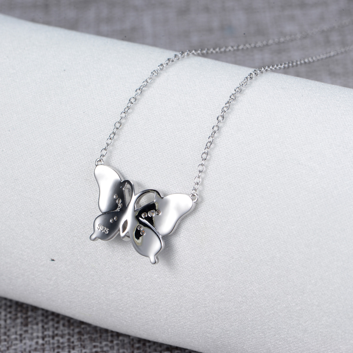 enamel butterfly necklace