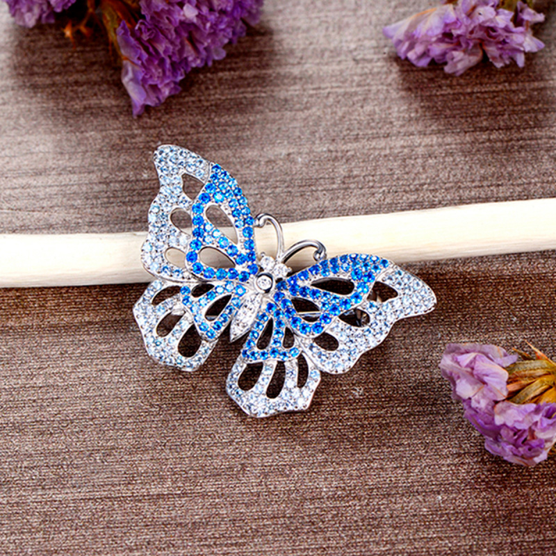 butterfly brooch pendant necklace