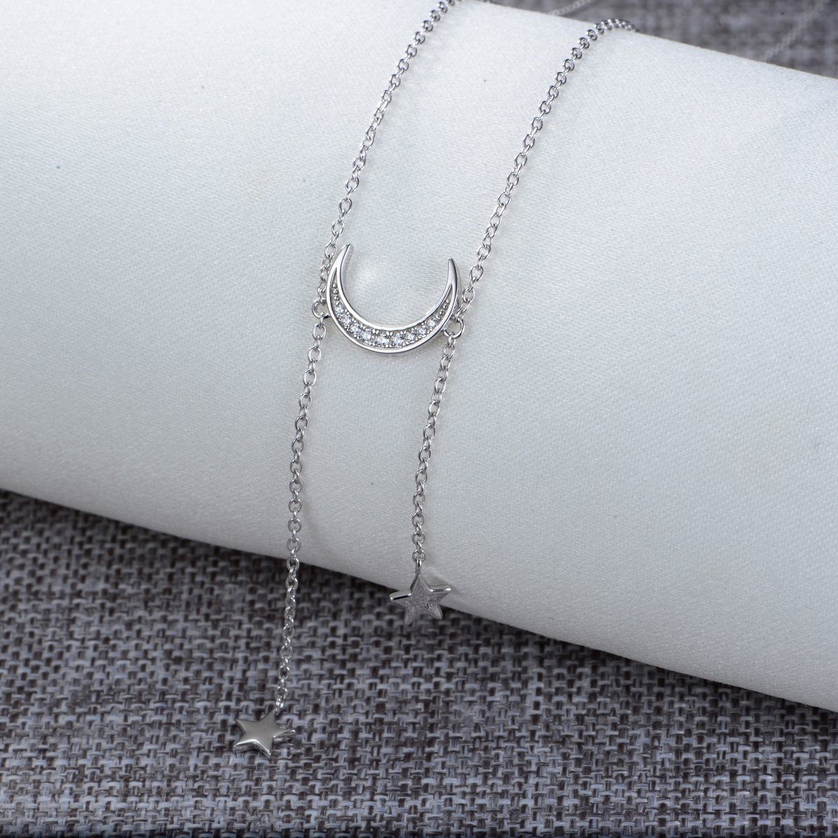moon and star necklace