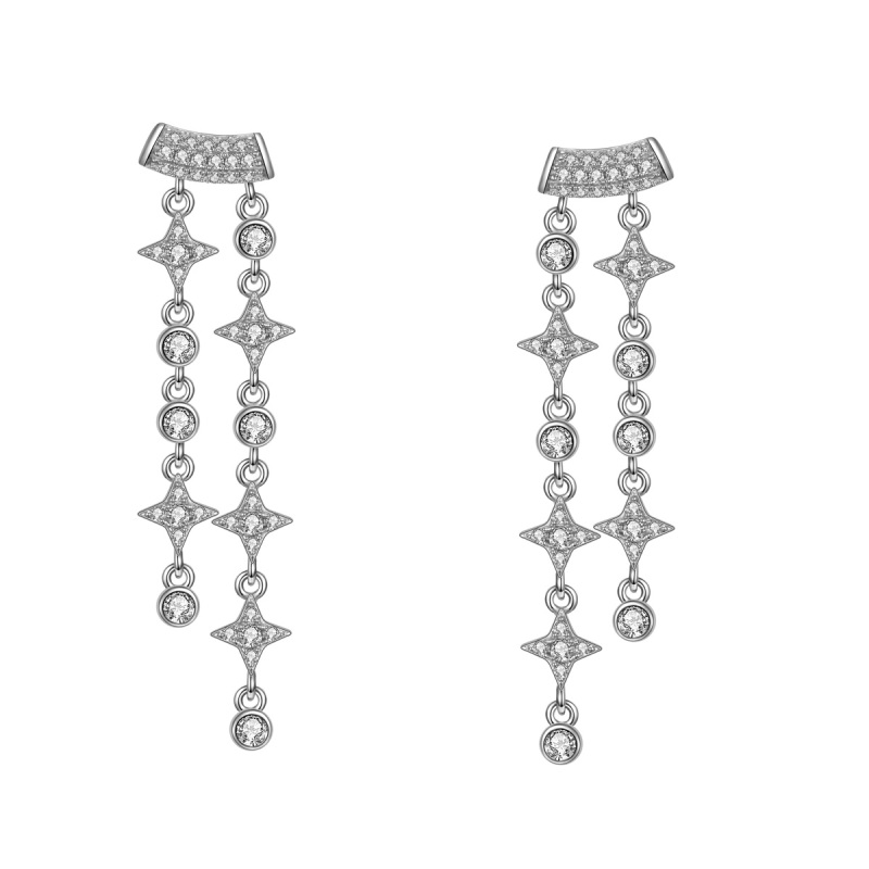 Star Long Stud Earrings