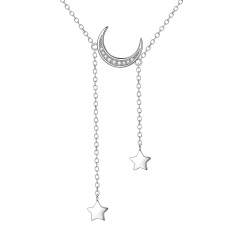 moon and star necklace