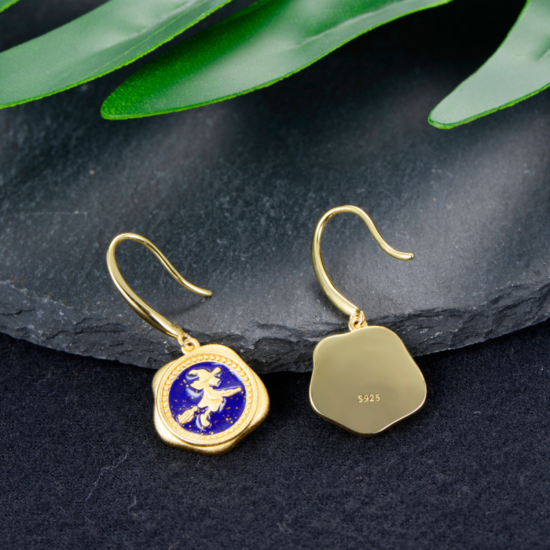 witch hook earrings