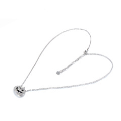 pumpkin head ghost necklace