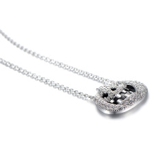pumpkin head ghost necklace
