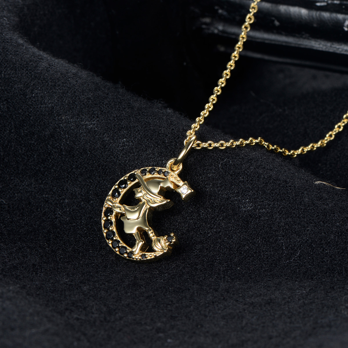 The Flying Witch Pendant Necklace