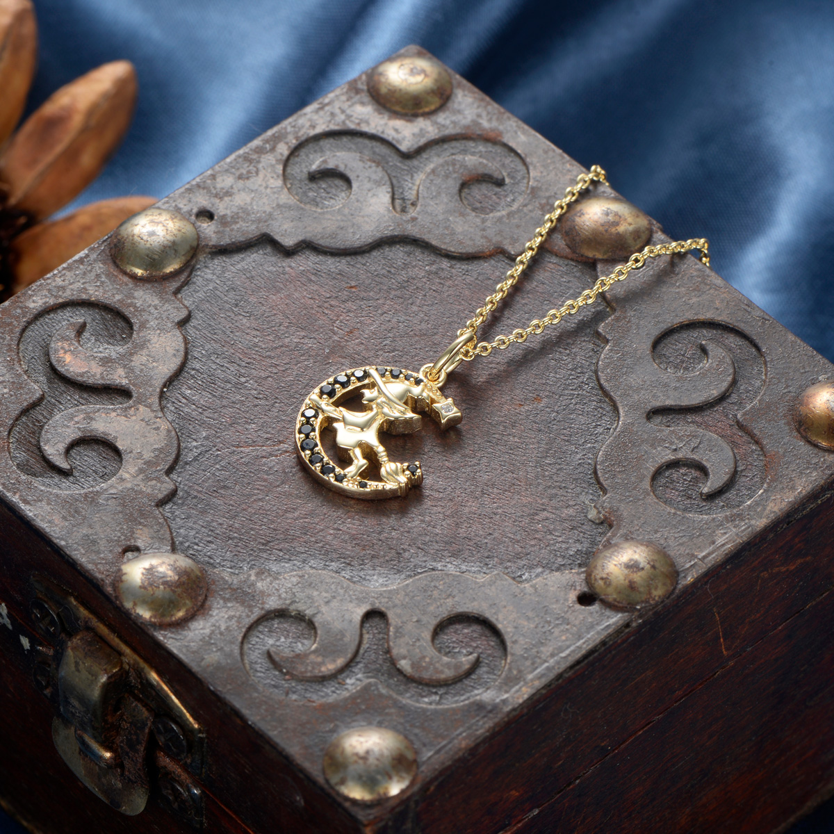 The Flying Witch Pendant Necklace
