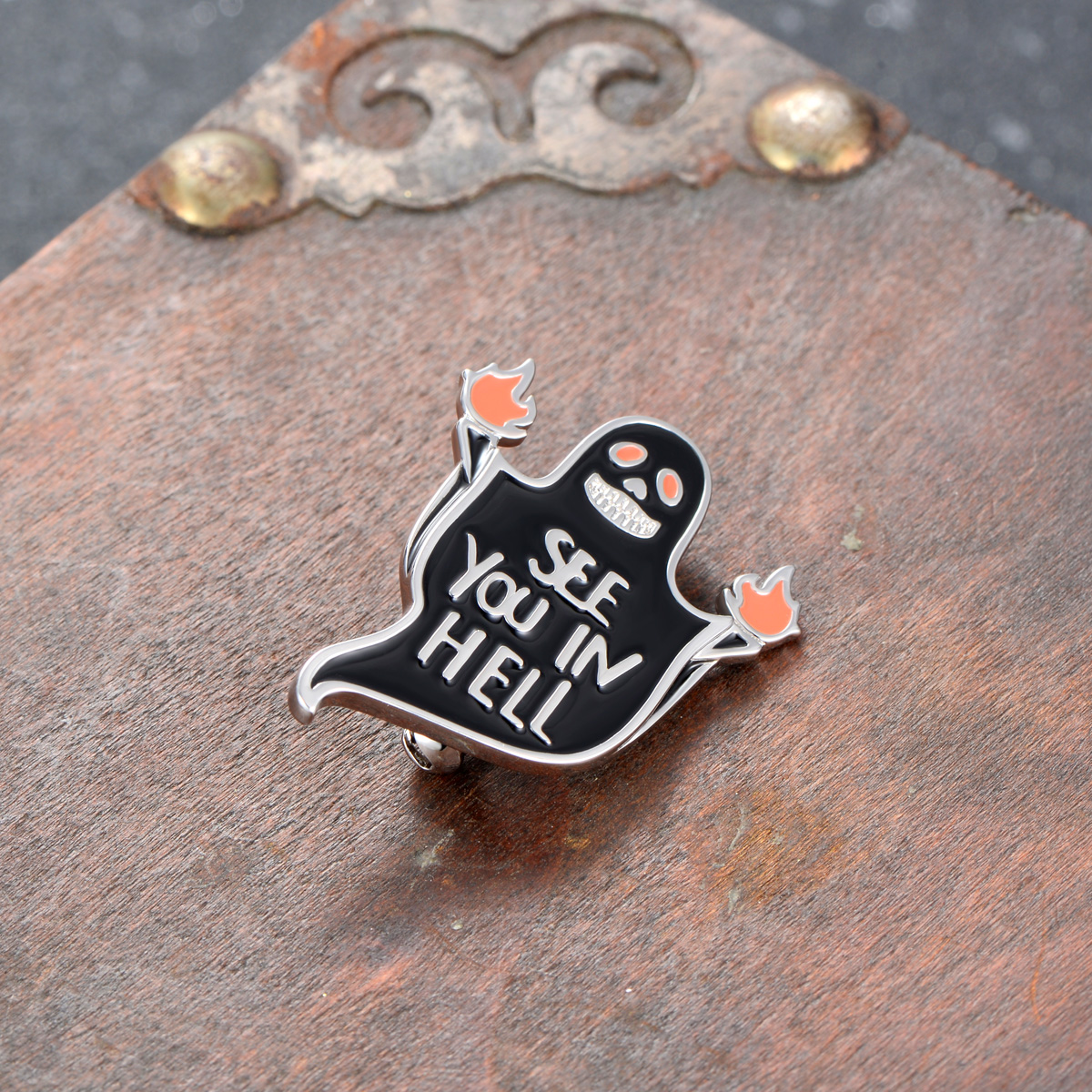 See You In Hell Brooch