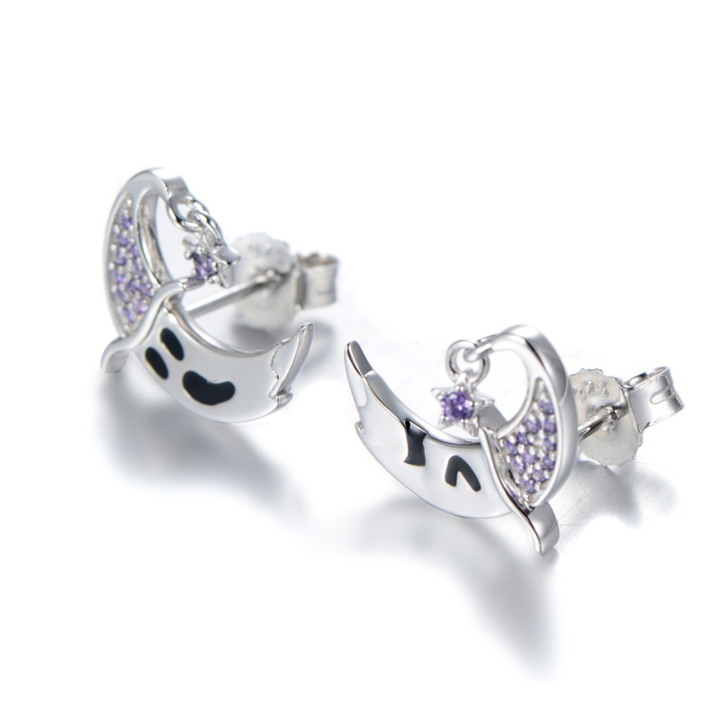 The Ghost of the Moon Wizard Earrings
