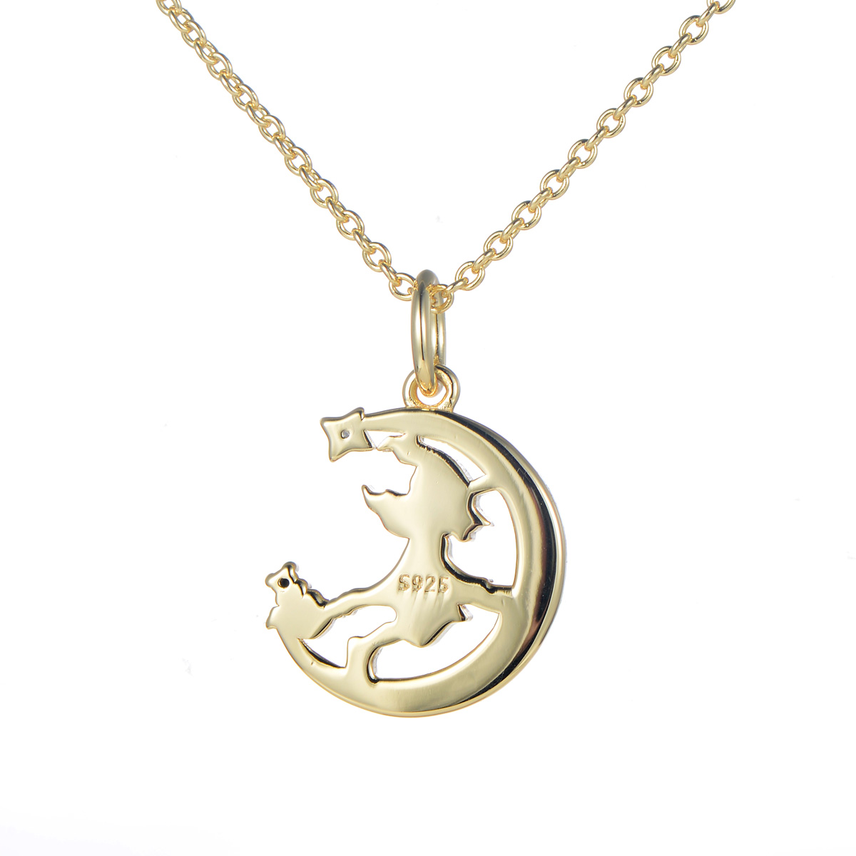 The Flying Witch Pendant Necklace