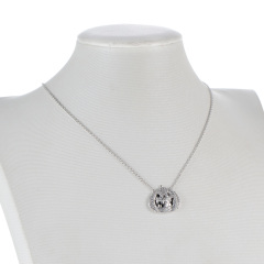 pumpkin head ghost necklace