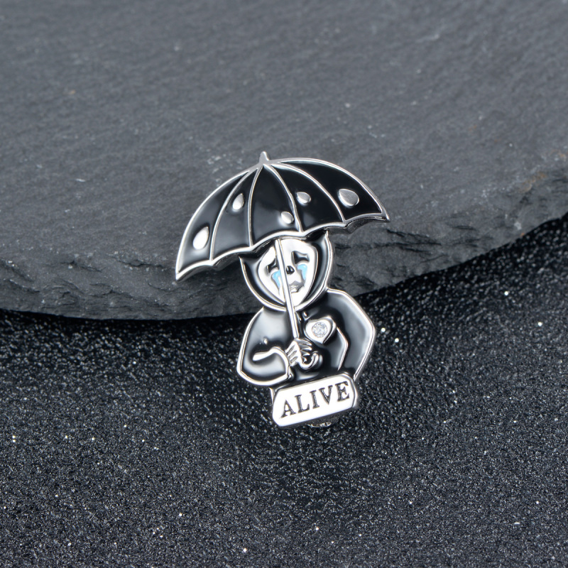 Alive Ghost Brooch