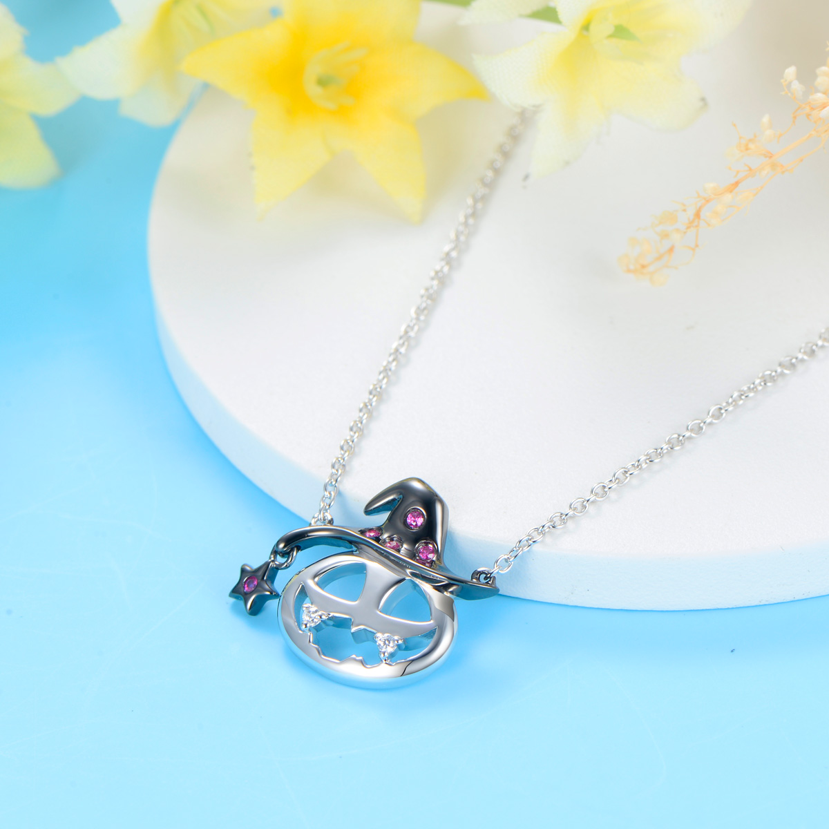 Magic Pumpkin Ghost Necklace