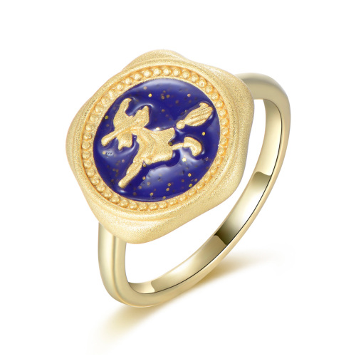 The wizard on the broom ring