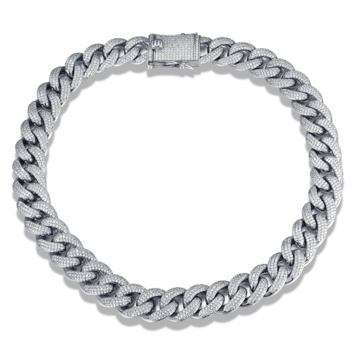 Cuban Link Chain Iced Out Necklace 18mm