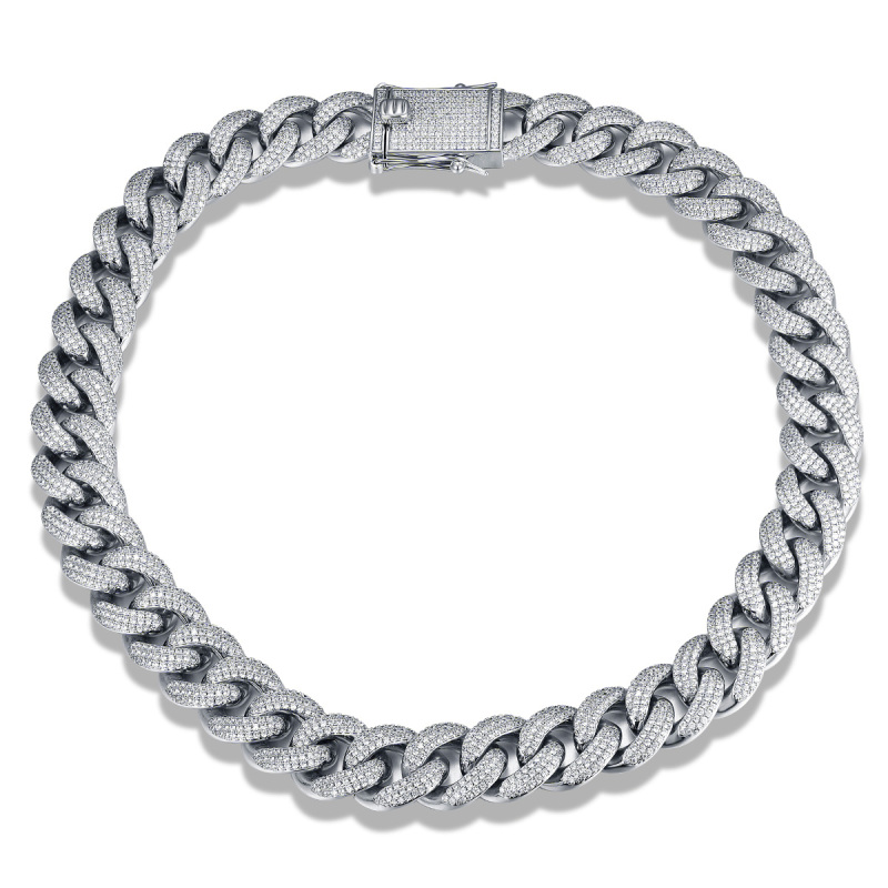 Cuban Link Chain Iced Out Necklace 18mm