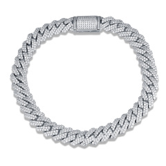 19mm Cuban Link Chain Necklace AAA CZ