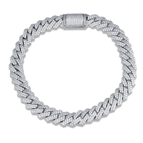19mm Cuban Link Chain Necklace AAA CZ
