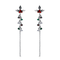 Christmas mistletoe Long Studs Earrings