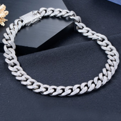 Cuban Link Chain Iced Out Necklace 18mm