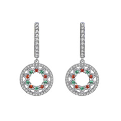 Christmas amusement park ferris wheel earrings